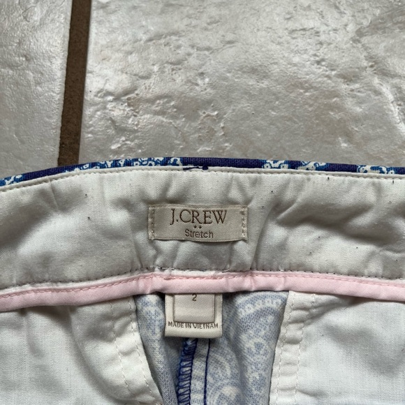 J. Crew Cotton Paisley straight-leg pants - Picture 6 of 8